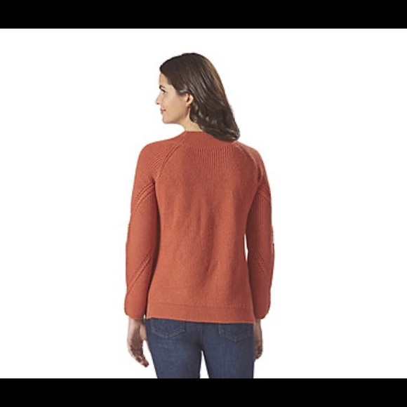 Ruby Finch Textured Mock Black Sweater NWT NIB - Picture 4 of 6